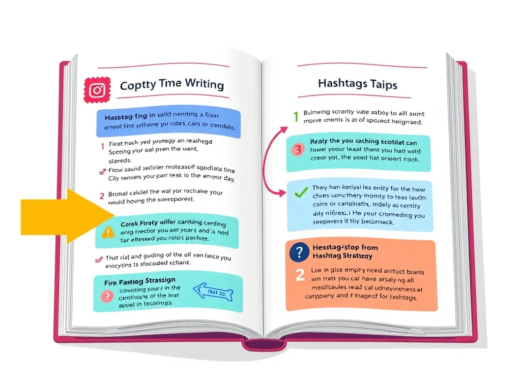 A detailed caption and hashtag strategy guide, outlining best practices for writing engaging captions and selecting relevant hashtags to maximize reach and engagement.